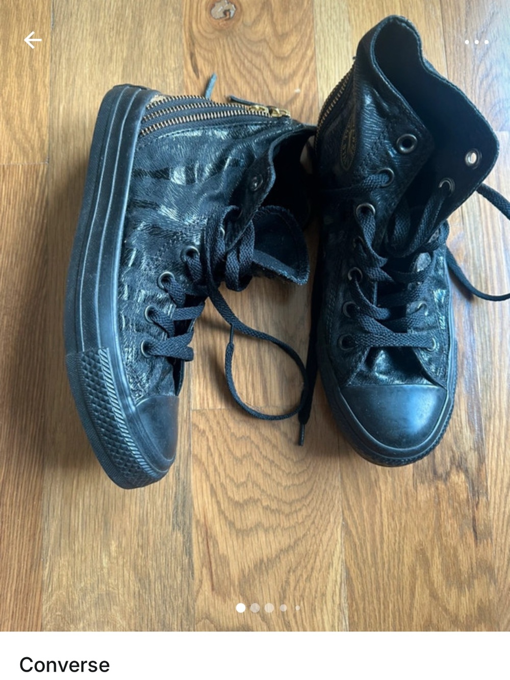 Converse Kids Black High-Top Sneakers